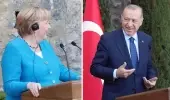 Basın toplantısında Merkel'le ilgili yöneltilen soru Cumhurbaşkanı Erdoğan'ı güldürdü
