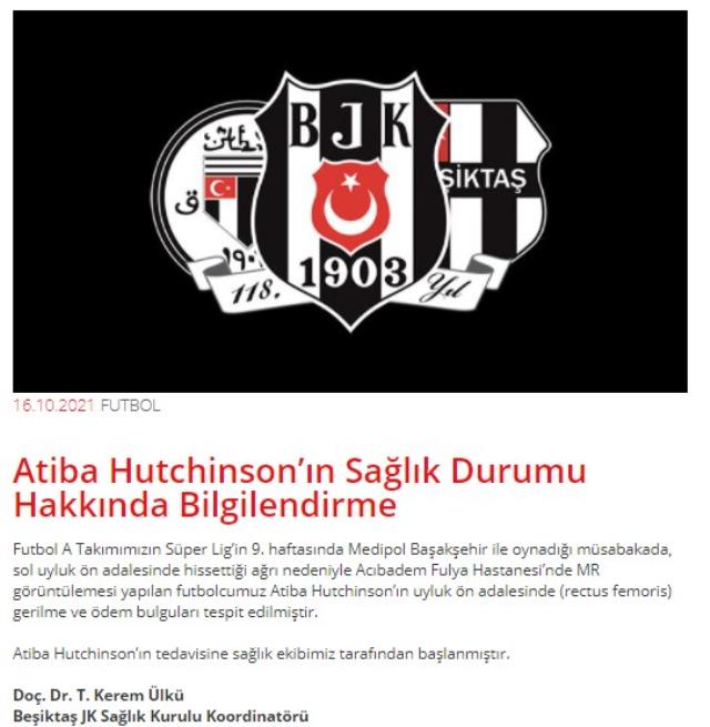 Beşiktaş'ta yeni sakatlık alarmı! Kritik maçlar öncesi makûs haber