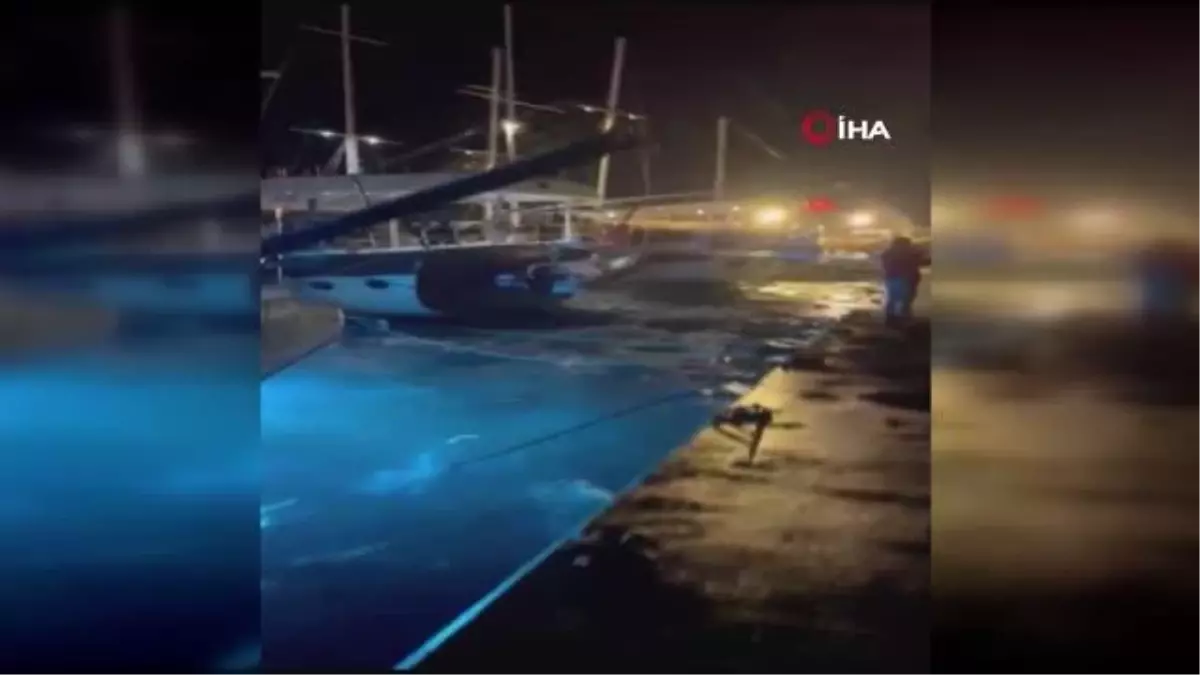 Yön değiştiren rüzgar denizcileri vurdu, hasar gün ağarınca ortaya çıktı