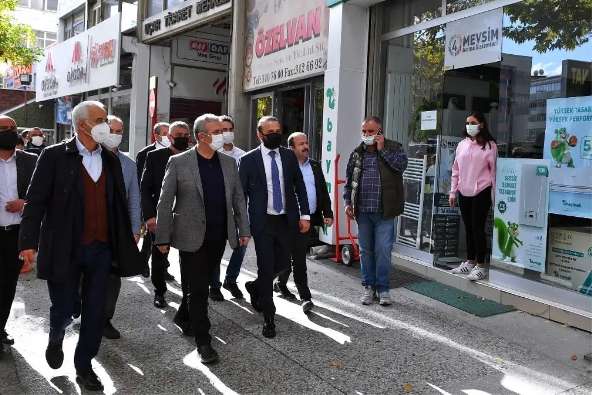 MANSUR YAVAŞ'TAN RÜZGARLI CADDESİ ESNAFINA ZİYARET