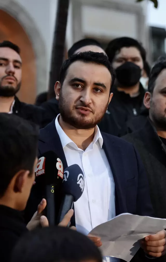 TÜGVA İstanbul İl Başkanı Emrullah Şanlan'dan, Taksim Camisi önünde açıklama Açıklaması