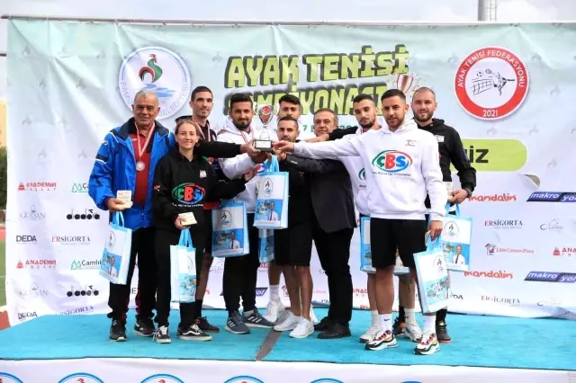 Ayak tenisinde şampiyon Pamukkale'de belirlendi