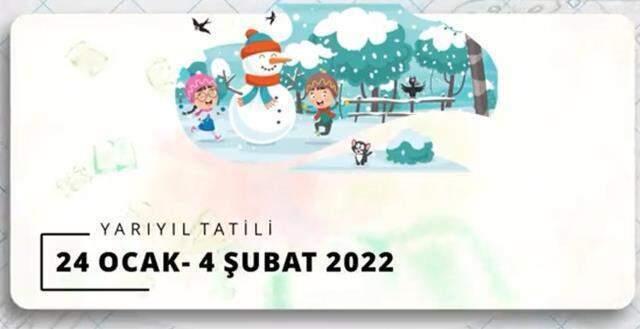 2021 Birinci orta tatil ne vakit başlıyor?