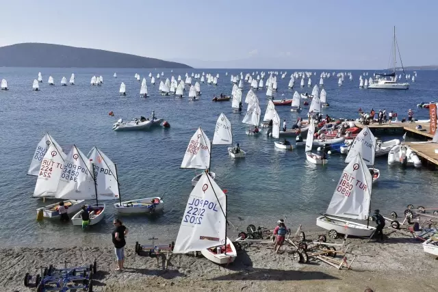9. Bodrum Uluslararası Optimist Yarışları ödül töreniyle sona erdi