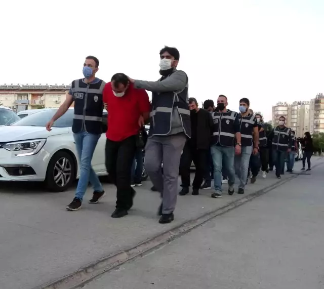 Antalya'da suç örgütü operasyonunda 14 kişi yakalandı