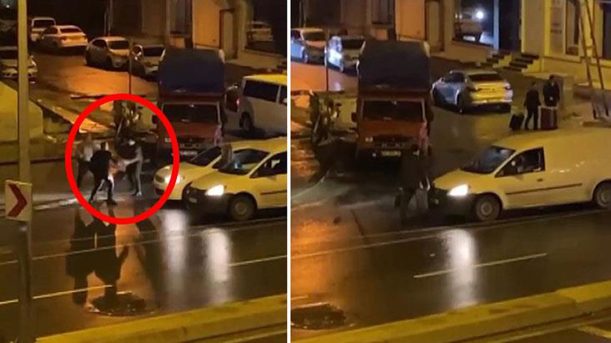 Trafikte önünü kestiği aracın sürücüsünden dakikalarca dayak yedi