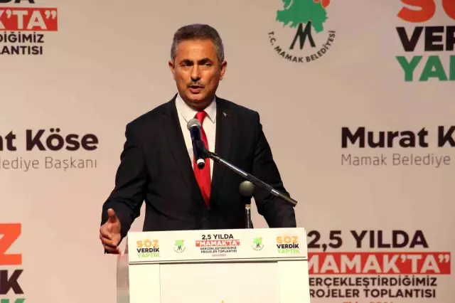 Mamak Belediye Başkanı Köse, iki buçuk yılda hayata geçirilen projelerin sunumunu yaptı