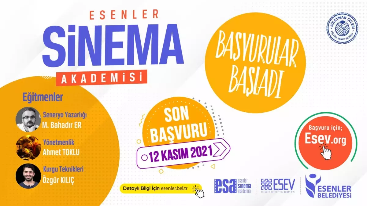 ESENLER SİNEMA AKADEMİSİ BAŞVURULARI BAŞLADI
