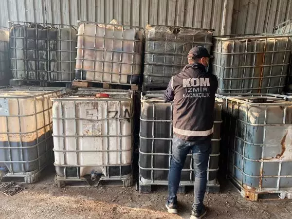İzmir'de 109 bin 500 litre karışımlı akaryakıt ele geçirildi