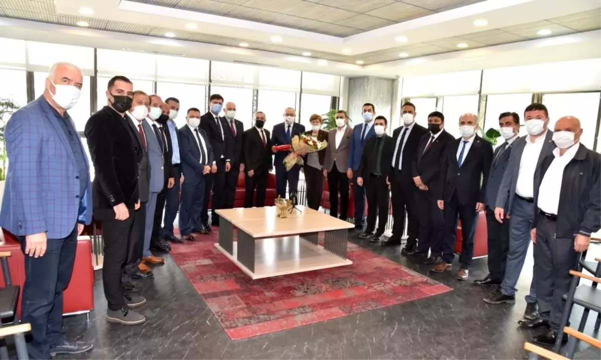 MHP İl Başkanı Murat Öner ve Yönetim Kurulundan Başkan Ergün'e Ziyaret