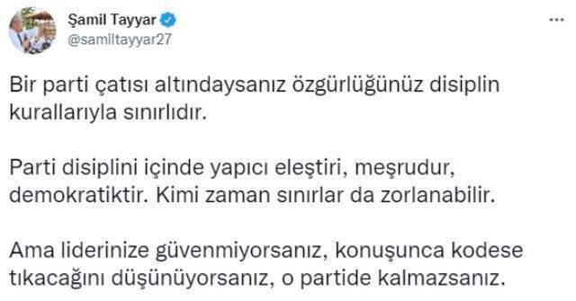 Şamil Tayyar, Bülent Arınç'a ateş püskürdü: Kodese tıkılacağını düşünüyorsan neden AK Parti'de duruyorsun?