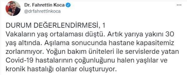 Son Dakika: Türkiye'de 21 Ekim günü koronavirüs nedeniyle 198 kişi vefat etti, 28 bin 465 yeni hadise tespit edildi