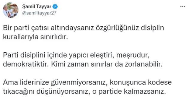 Şamil Tayyar'ın reaksiyon gösterdiği Bülent Arınç'tan manidar açıklama: Kelamda siyasetçiler türedi