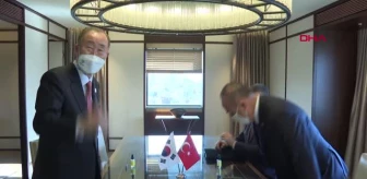 Bakan Çavuşoğlu, BM Eski Genel Sekreteri Ki-Moon ile görüştü