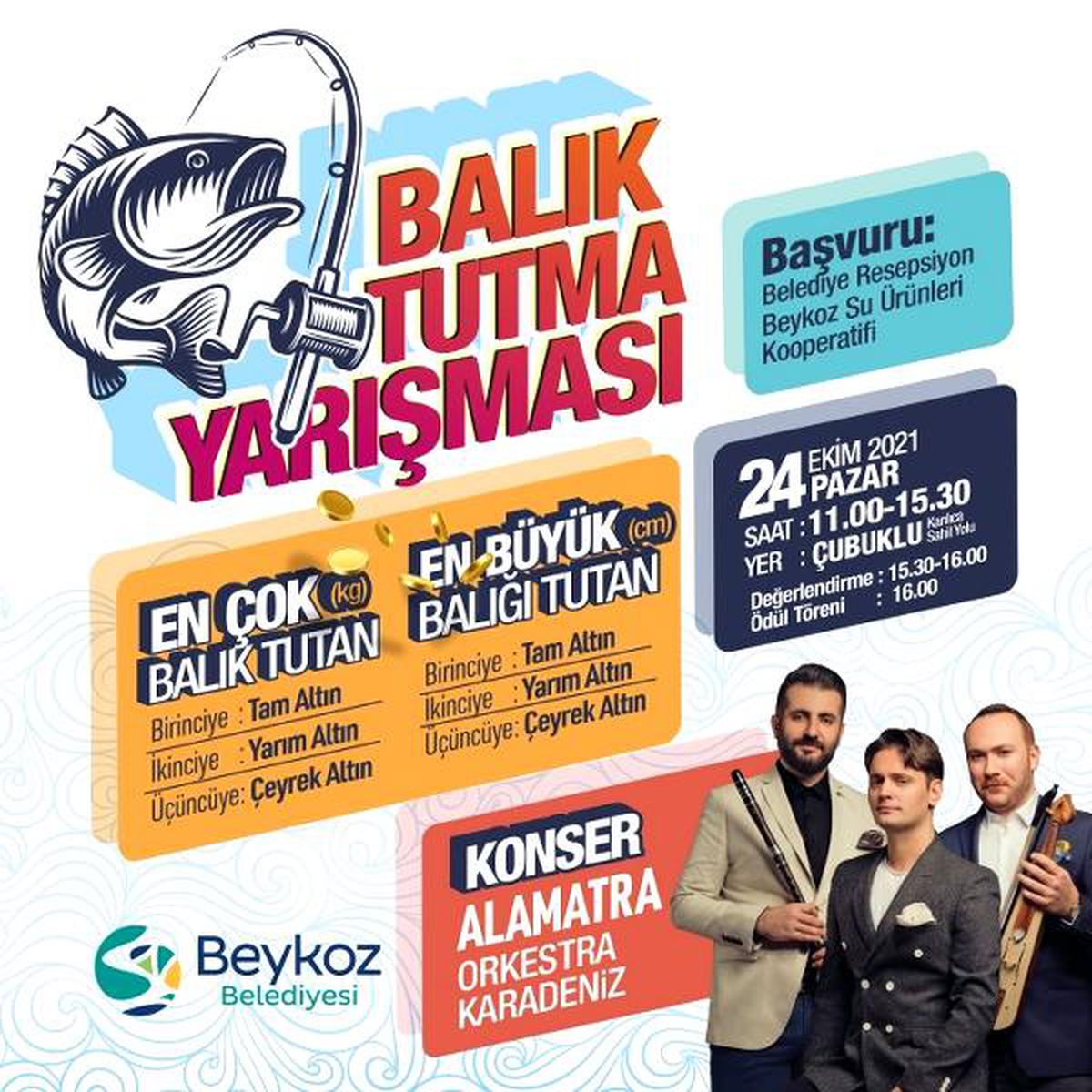 Boğaz'da En Büyük Balığı Tutan Altını Kapacak