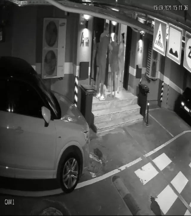 Feyza Aktan'ın Özcan Deniz'e vurduğu anlar kamerada