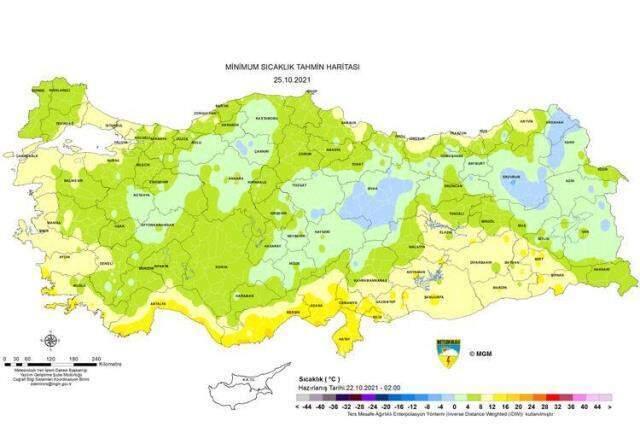 Meteoroloji haritaları paylaştı! Bugün 2-4 derece artacak sıcaklıklar pazar akşamından itibaren önemli halde düşecek