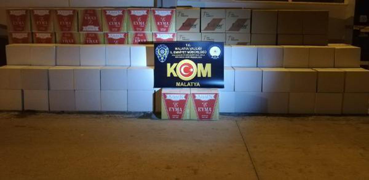 Malatya'da 1 milyon 700 bin kaçak makaron ele geçirildi