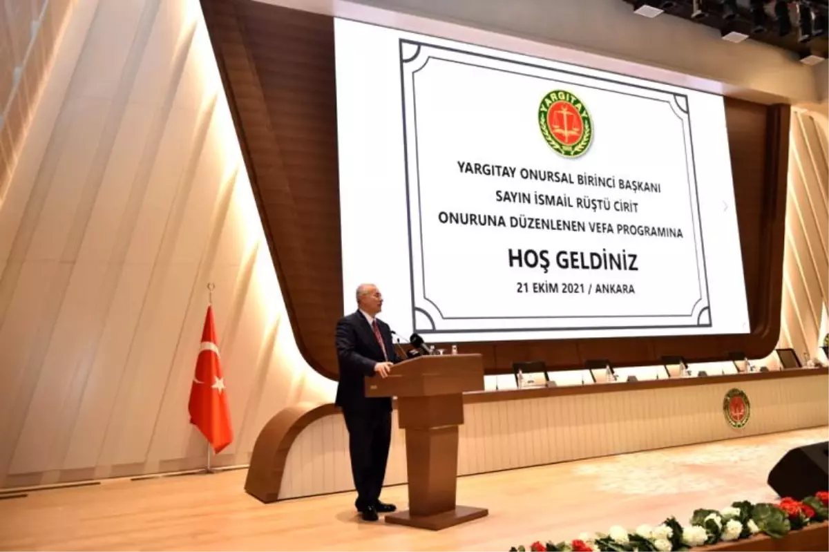 Yargıtay Onursal Birinci Başkanı İsmail Rüştü Cirit İçin 'Vefa Programı' Düzenlendi
