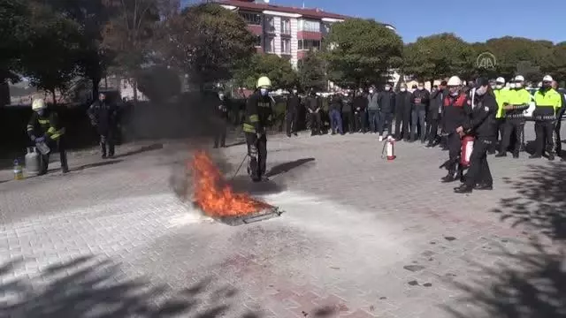Son dakika haberi! Yozgat Emniyet Müdürlüğü personeli tatbikat yaptı