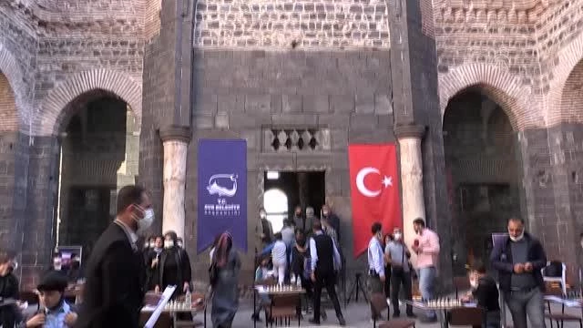 DİYARBAKIR - Tarihi İçkale'de Geleneksel Satranç Turnuvası düzenlendi
