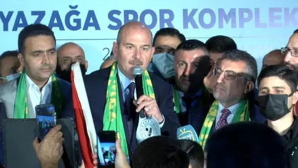 İSTANBUL-İÇİŞLERİ BAKANI SOYLU, SARIYER AYAZAĞA SPOR KOMPLEKSİ AÇILIŞINA KATILDI