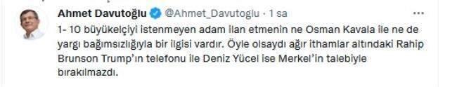 Erdoğan'ın 10 büyükelçi talimatına en sert reaksiyon Davutoğlu'ndan geldi: Tarihimizin en büyük diplomasi krizi