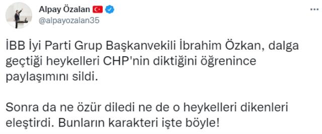 Heykel polemiği büyüyor! AK Partili Alpay Özalan'la DÜZGÜN Partili İbrahim Özkan toplumsal medyada birbirine girdi