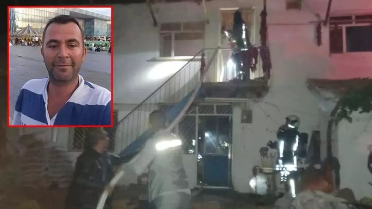 Yanan evde çocuğunun olduğunu düşünen baba, alevlerin arasına dalıp can verdi
