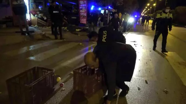 Kontrolden çıkan otomobil büfeye daldı, facia ucuz atlatıldı