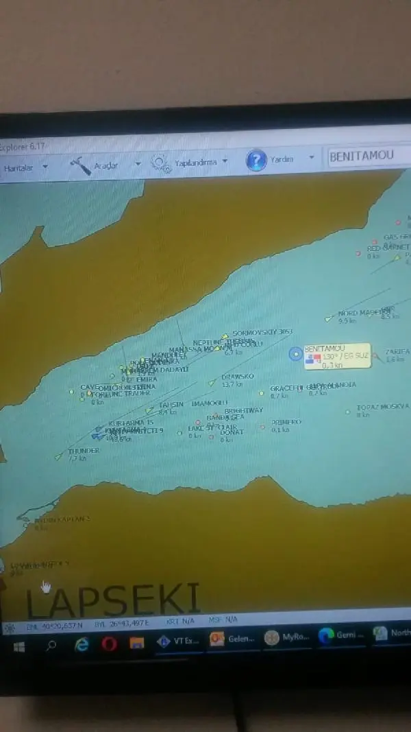 MARMARA DENİZİ'NDE İKİ GEMİ ÇARPIŞTI