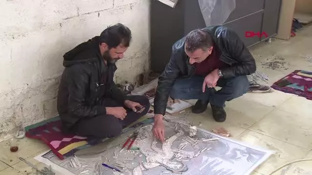 SURİYELİ MOZAİK SANATÇISI SANATINI TÜRKİYE'DE SÜRDÜRÜYOR