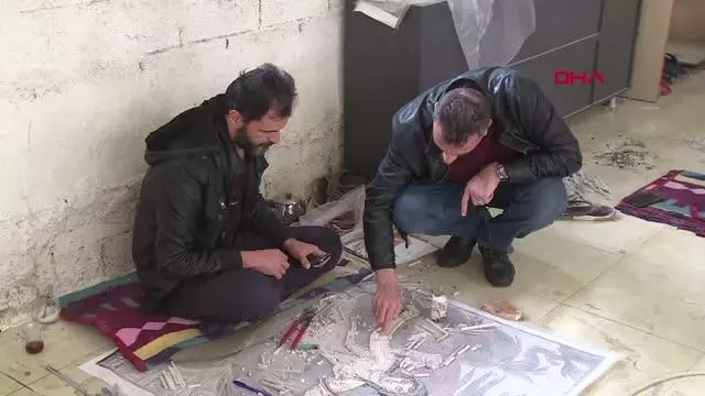 SURİYELİ MOZAİK SANATÇISI SANATINI TÜRKİYE'DE SÜRDÜRÜYOR