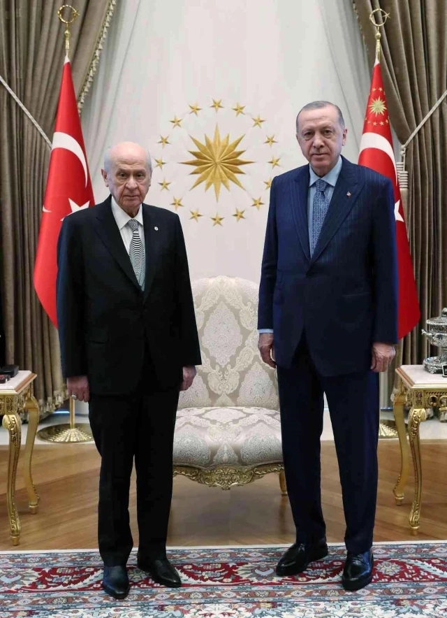 Cumhurbaşkanı Erdoğan'ın MHP Genel Lideri Bahçeli'yi kabulü başladı