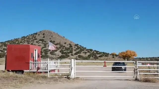 New Mexico'daki 'Rust' filminin çekildiği set