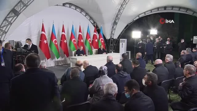 Cumhurbaşkanı Aliyev: "Türk-Azerbaycan birlik ve kardeşliği dünyada kıymetli bir öge haline geldi""Fuzuli Milletlerarası Havalimanı ortak...