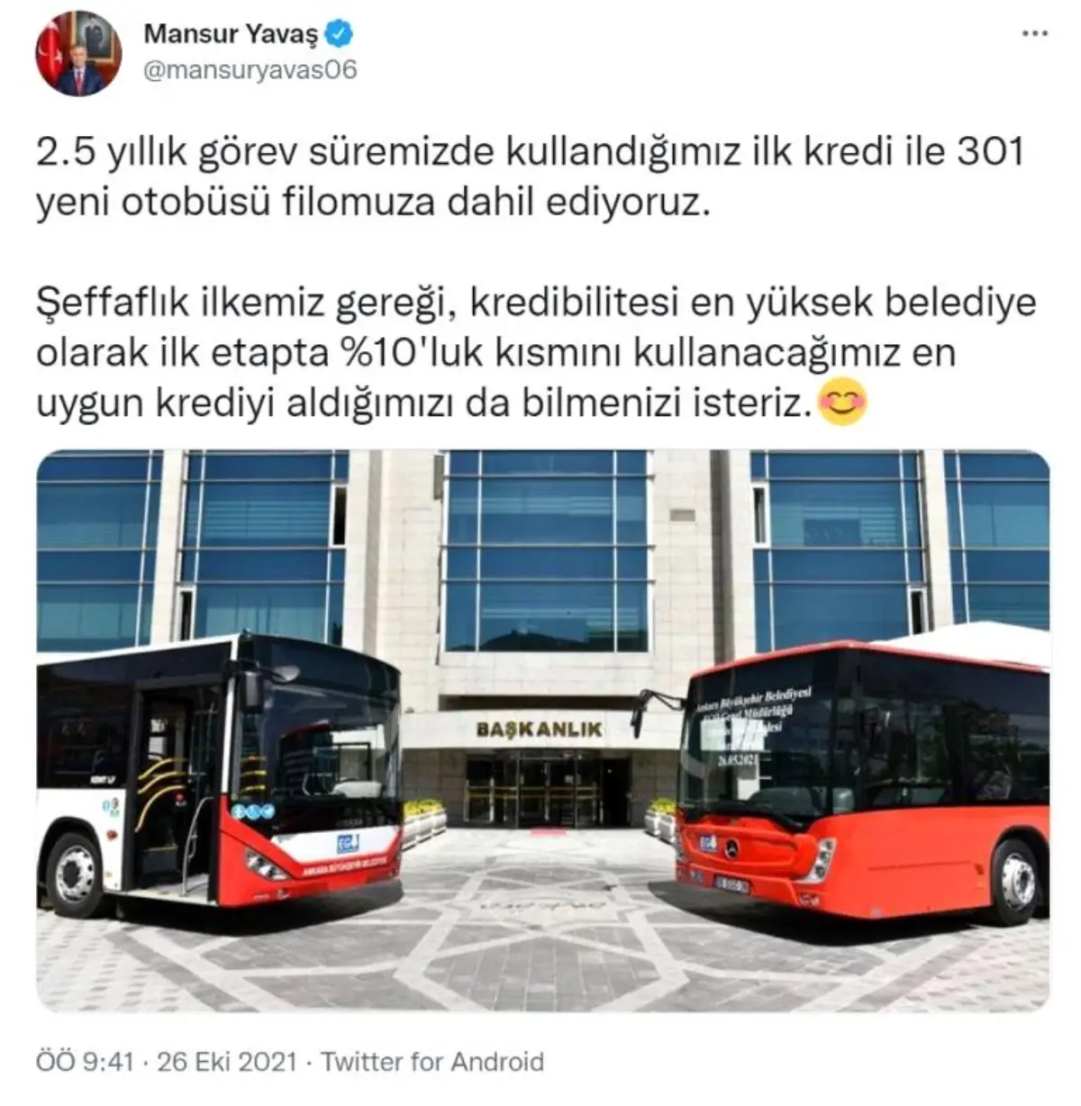 BÜYÜKŞEHİR 2,5 YIL SONRA İLK KEZ KREDİ KULLANDI
