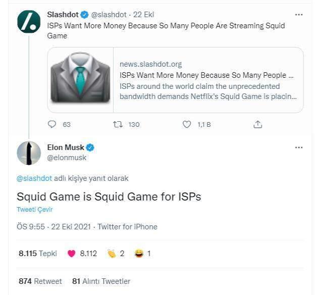 Squid Game Elon Musk neden gündem oldu?