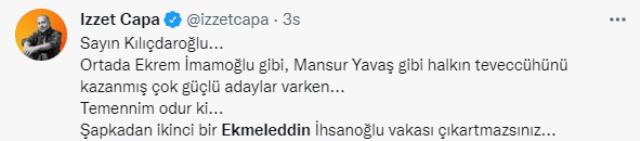 "Kılıçdaroğlu adayını buldu" argümanı toplumsal medyada gündem oldu: 2. Ekmeleddin mi geliyor?