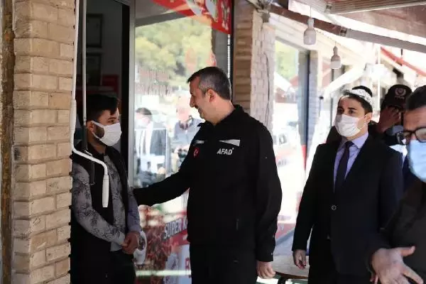 AFAD Başkanı Yunus Sezer, incelemelerde bulundu
