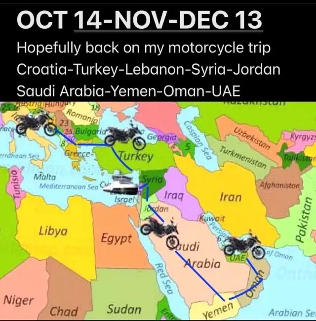 Amerikalı dövme sanatçısı motoru ile dünyayı geziyor