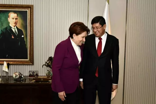 Başkan Özcan Akşener ile görüştü