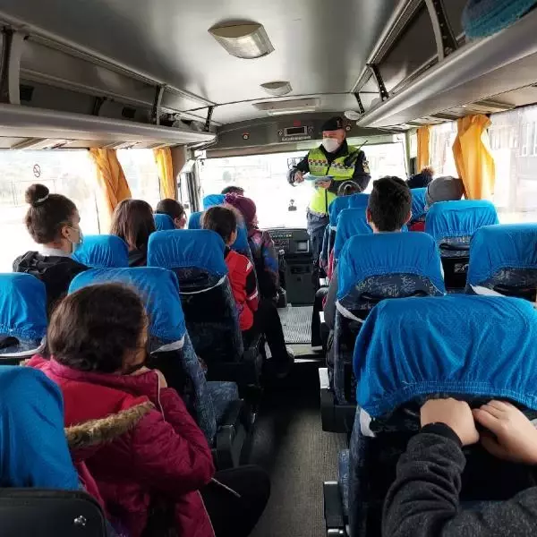 Çanakkale'de 25 okul servis aracı trafikten men edildi
