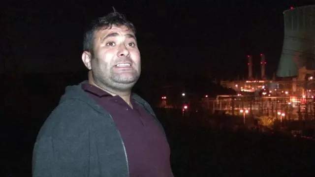 Son dakika! Doğalgaz santralindeki trafo patlaması mahalleliyi sokağa döktü