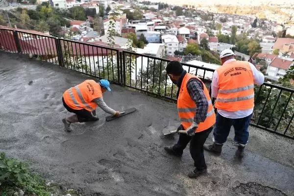 Belediye, dar ve dik sokaklara at ile malzeme taşıyor