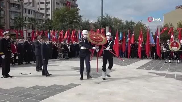 Çanakkale'de 29 Ekim Cumhuriyet Bayramı çelenk töreni