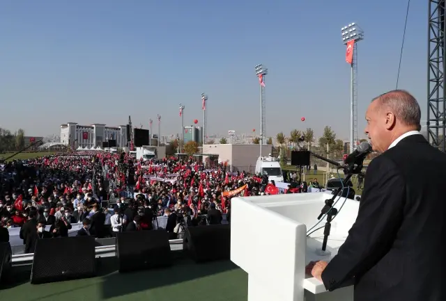 Cumhurbaşkanı Erdoğan: 2023 imtihanını başarıyla geride bıraktığımızda artık Türkiye'yi durdurabilecek hiçbir fani güç hiçbir engel tanımıyoruz.