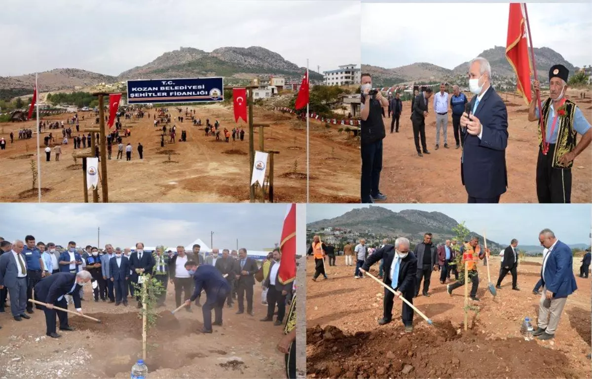 Kozan Belediyesi tarafından 69 şehidin adına harnup fidanı dikildi