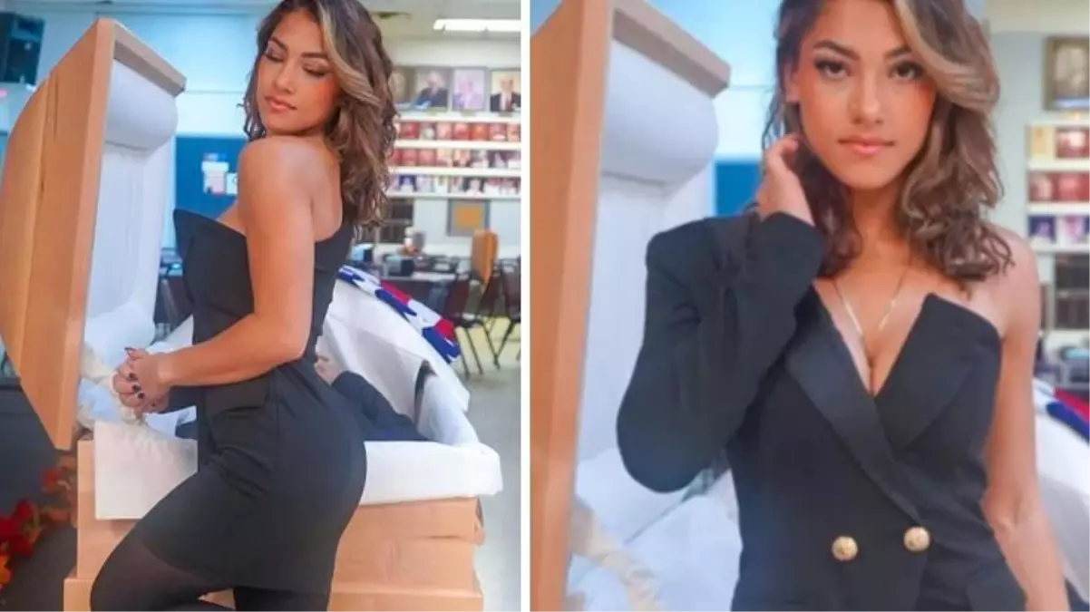 Ünlü fenomen, babasının tabutu başında verdiği pozlarla eleştirilerin hedefi oldu