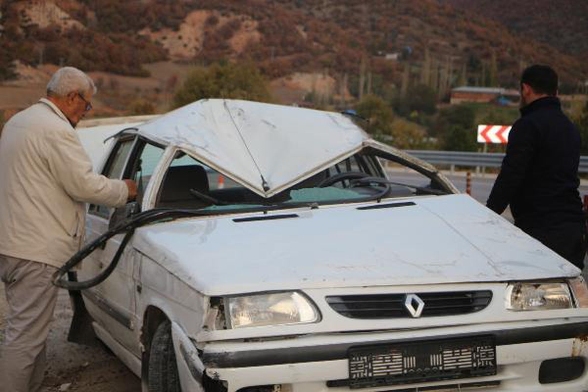 TAKLA ATAN ARAÇTA EMNİYET KEMERİ KORUDU